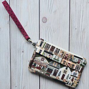 NEW Patriotic USA Small Travel Wristlet Zip Pouch On-The-Go Small Purse Wallet